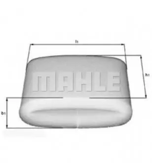 LX110 Воздушный фильтр MAHLE / KNECHT підбір по vin на Brocar