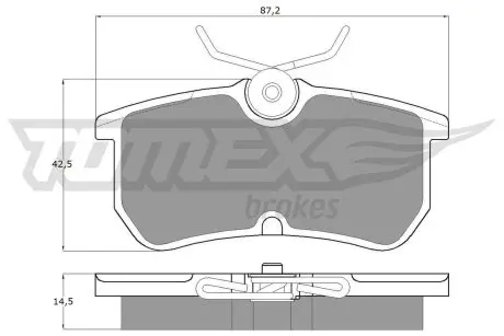 1218 KLOCKI HAMULC. FORD FOCUS 98-04 TYŁ TOMEX підбір по vin на Brocar