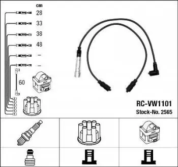 RCVW1101 PRZEW.WYS.NAP.KPL. AUDI VW RC-VW1101 NGK подбор по vin на Brocar