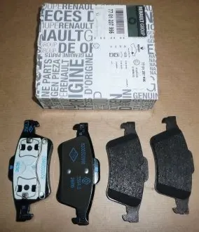 7701207996 Комплект тормозных колодок, дисковый тормоз RENAULT подбор по vin на Brocar