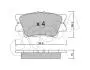 8227490 KLOCKI HAMULC. TOYOTA RAV 4 06- TYŁ CIFAM підбір по vin на Brocar