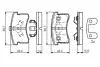 0986424642 KLOCKI HAMULC. DAIHATSU CUORE 95-98 BOSCH підбір по vin на Brocar