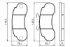 0986460947 Комплект тормозных колодок, дисковый тормоз BOSCH підбір по vin на Brocar