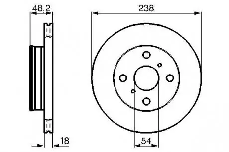 0986478385 Тормозной диск BOSCH подбор по vin на Brocar
