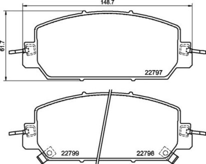 P28098 Колодки тормозные дисковые передние BREMBO підбір по vin на Brocar