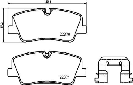 P30085 Тормозные колодки дисковые BREMBO подбор по vin на Brocar