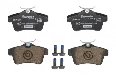 P61114X Тормозные колодки, тюнинг BREMBO подбор по vin на Brocar