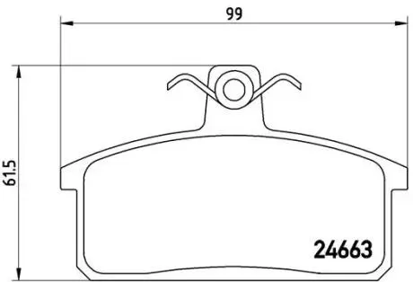 P79007 Тормозные колодки дисковые BREMBO підбір по vin на Brocar