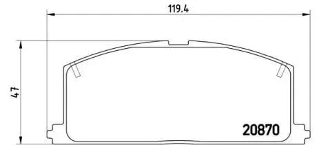 P83011 Гальмівні колодки, дискове гальмо (набір) BREMBO підбір по vin на Brocar