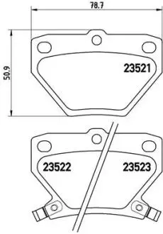 P83052 Тормозные колодки к-кт. BREMBO подбор по vin на Brocar