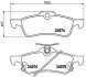 P83087 Гальмівні колодки, дискове гальмо (набір) BREMBO підбір по vin на Brocar