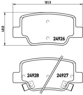 P83114 Тормозные колодки дисковые BREMBO підбір по vin на Brocar