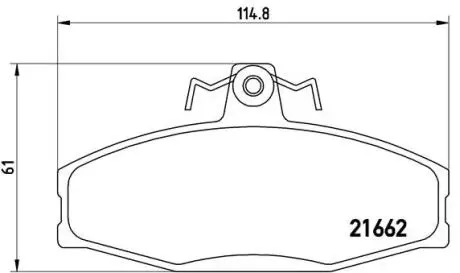 P85022 Гальмівні колодки дискові BREMBO підбір по vin на Brocar