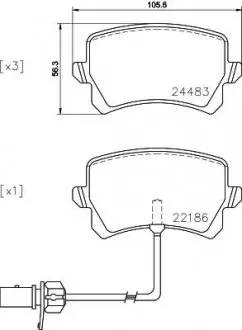 P85142 Тормозные колодки дисковые BREMBO підбір по vin на Brocar