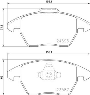 P85148 Гальмівні колодки дискові BREMBO підбір по vin на Brocar