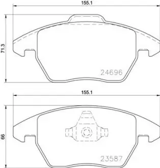 P85148 Гальмівні колодки дискові BREMBO підбір по vin на Brocar