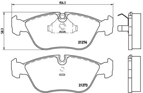 P86013 Гальмівні колодки, дискове гальмо (набір) BREMBO підбір по vin на Brocar