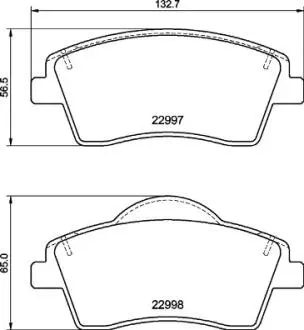 P86033 Гальмівні колодки дискові BREMBO підбір по vin на Brocar
