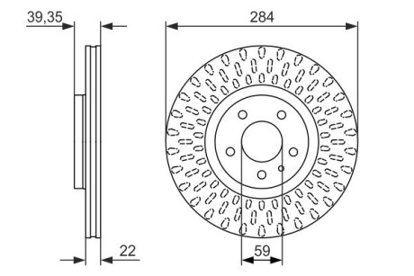 0986479588 Гальмівний диск BOSCH підбір по vin на Brocar