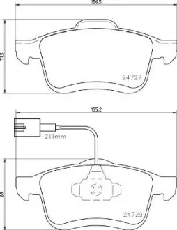 P23163 Тормозные колодки дисковые BREMBO подбор по vin на Brocar
