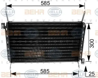 8FC351035671 Конденсер кондиціонера HELLA підбір по vin на Brocar