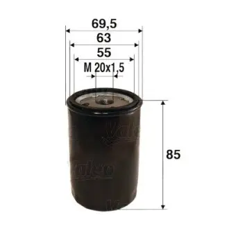586021 Фильтр масляный VALEO подбор по vin на Brocar
