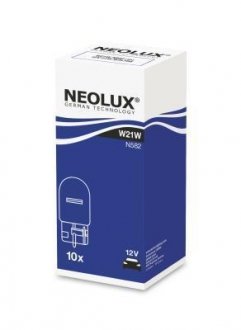N582 Автолампа Neolux N582 W21W W3x16d 21 W прозрачная NEOLUX підбір по vin на Brocar