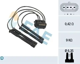 80206 Катушка зажигания FAE подбор по vin на Brocar