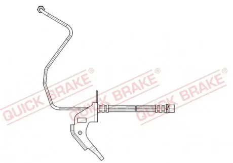 35913 Тормозной шланг QUICK BRAKE подбор по vin на Brocar