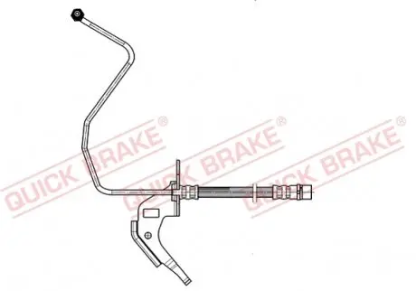 35914 Тормозной шланг QUICK BRAKE подбор по vin на Brocar