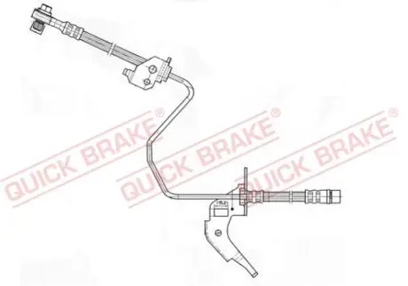 59959X Тормозной шланг QUICK BRAKE подбор по vin на Brocar