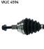 VKJC4594 Піввісь ліва Golf V 1.9 TDI (6 КПП) SKF підбір по vin на Brocar