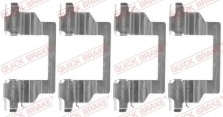 1091778 Комплектуючі, колодки дискового гальма QUICK BRAKE підбір по vin на Brocar