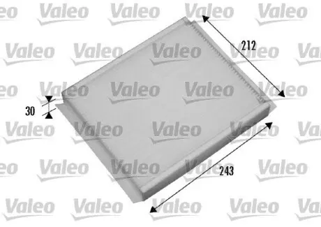 698876 Фільтр повітря (салону) VALEO підбір по vin на Brocar