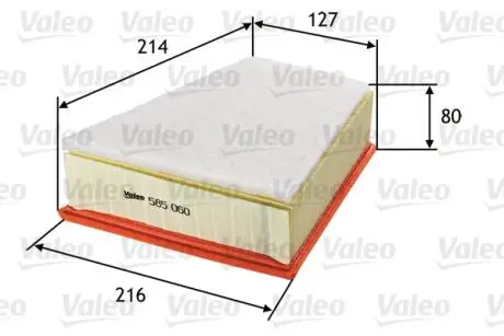 585060 Воздушный фильтр VALEO подбор по vin на Brocar