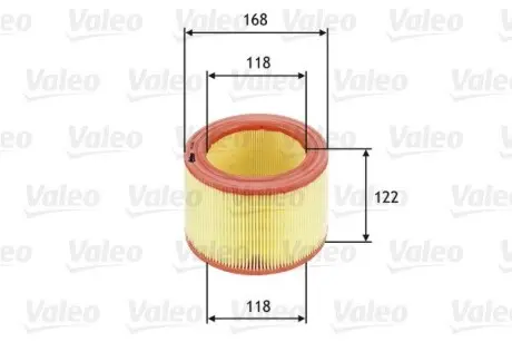 585600 Фільтр повітряний VALEO підбір по vin на Brocar