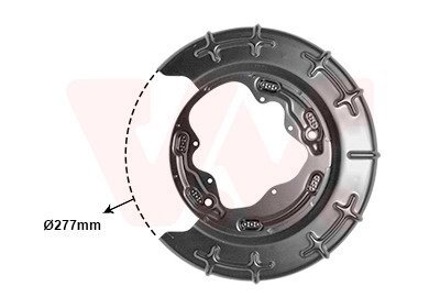 8207373 OSŁONA TARCZY HAMULCOWEJ HYUNDAI KIA VAN WEZEL підбір по vin на Brocar