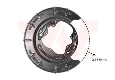 8207374 КРЫШКА ТОРМОЗНОГО ДИСКА HYUNDAI KIA VAN WEZEL підбір по vin на Brocar