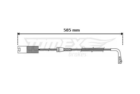 3035 CZUJNIK KLOCK. HAMULC. BMW 5 E39 TYŁ TOMEX подбор по vin на Brocar