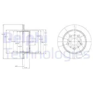 BG4216 Гальмівний диск DELPHI підбір по vin на Brocar