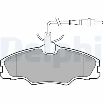 LP985 Гальмівні колодки передн. 406 1.6/1.8 95- DELPHI підбір по vin на Brocar