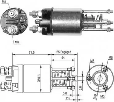 940113050460 Електромагніт стартера MAGNETI MARELLI підбір по vin на Brocar