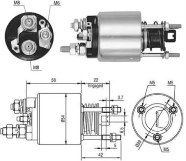 940113050526 Тягове реле, стартер MAGNETI MARELLI підбір по vin на Brocar