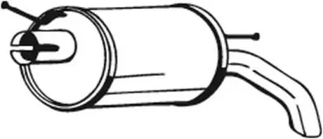 154511 Глушник вихлопних газів (кінцевий) BOSAL підбір по vin на Brocar