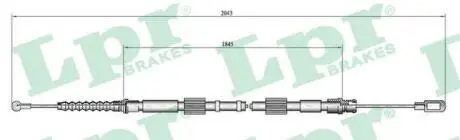 C0049B Трос ручного гальма LPR підбір по vin на Brocar