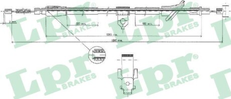 C0529B Трос, стояночная тормозная система LPR підбір по vin на Brocar