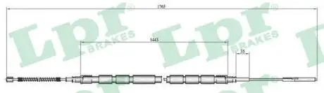 C0657B Трос ручного гальма LPR підбір по vin на Brocar