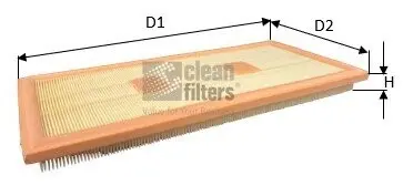 MA3481 Фільтр повітряний MB E-CLASS (W212)/C-CLASS (W204) 3.5 11- CLEAN FILTERS підбір по vin на Brocar