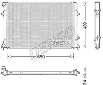 DRM32042 Радіатор, охолодження двигуна DENSO підбір по vin на Brocar