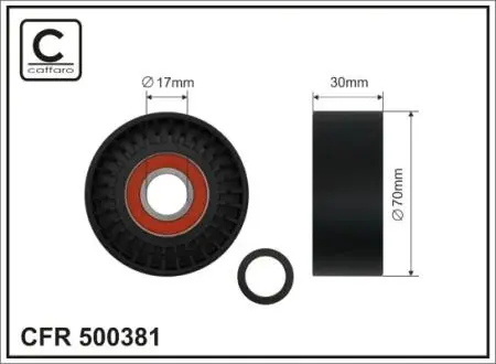 500381 Ролік CAFFARO підбір по vin на Brocar